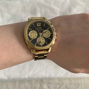 Coach Chronograph Gold & Black Watch